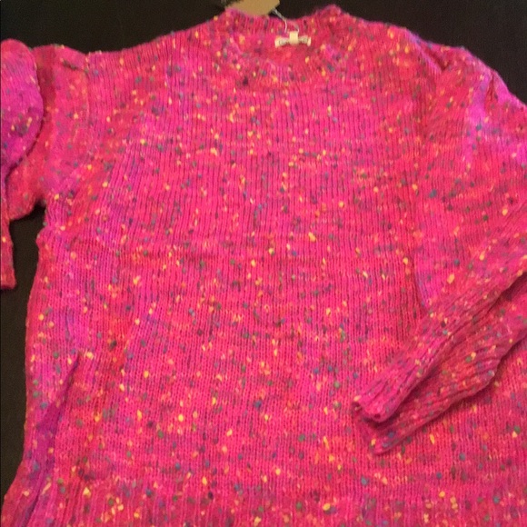 1 left Small! POP Pink Confetti bubble sweater - Picture 4 of 7